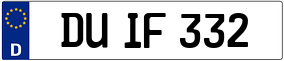Trailer License Plate